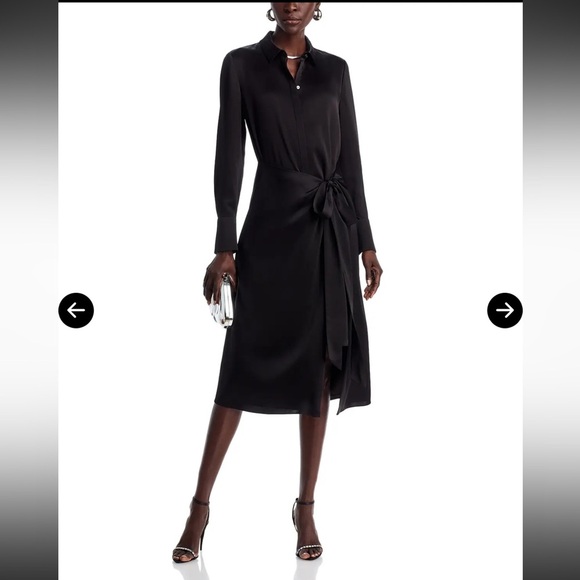 KOBI HALPERIN•Alara Sateen Shirt Dress
NWT•XS•Black - Picture 3 of 9